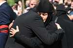 Фигурист Петр Чернышев после церемонии прощания с&nbsp;Анастасией Заворотнюк в&nbsp;Покровском монастыре в&nbsp;Москве, 1&nbsp;июня 2024&nbsp;года