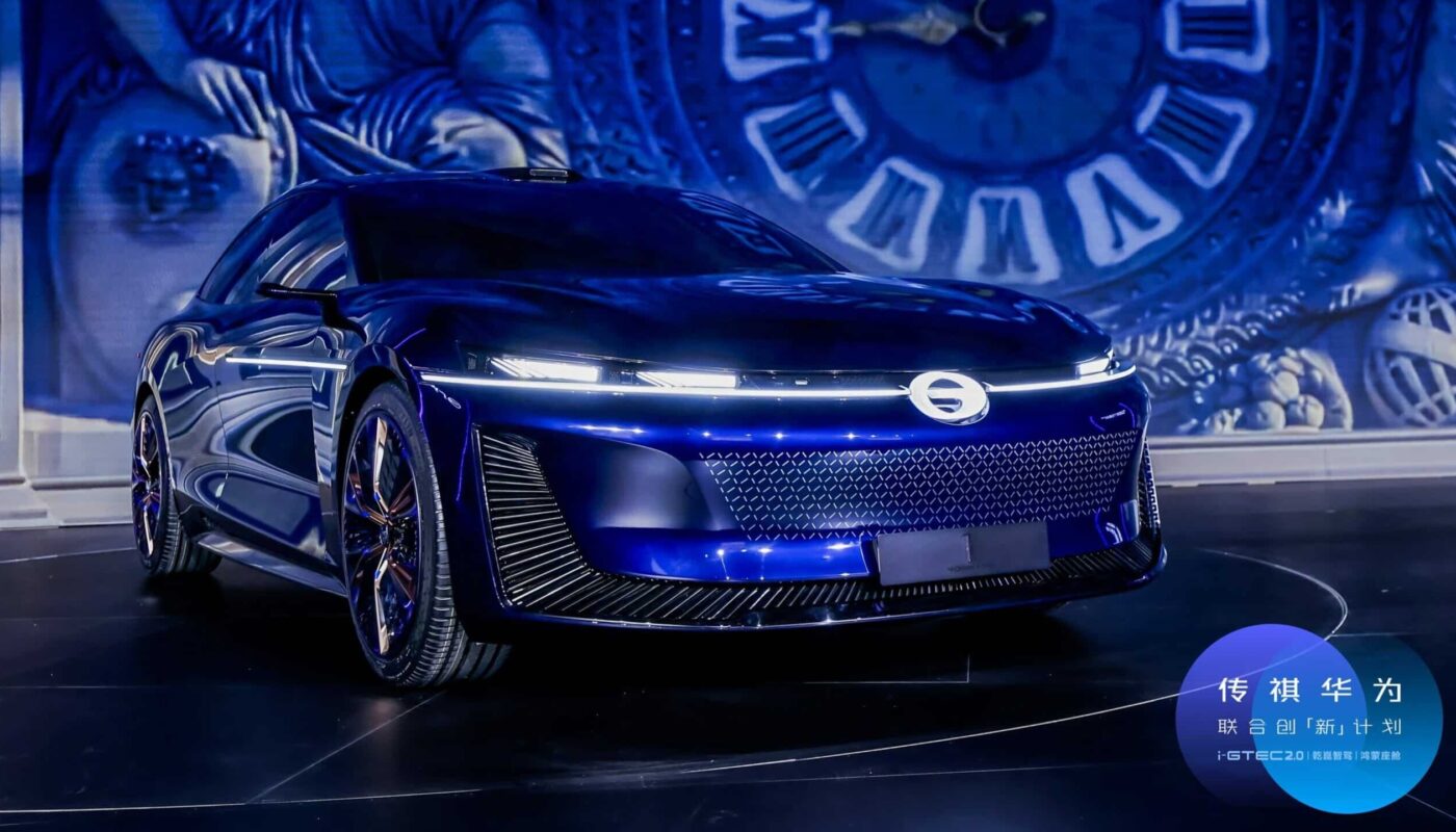 Представлена первая совместная модель GAC и Huawei — 5,12-метровый седан Concept 1