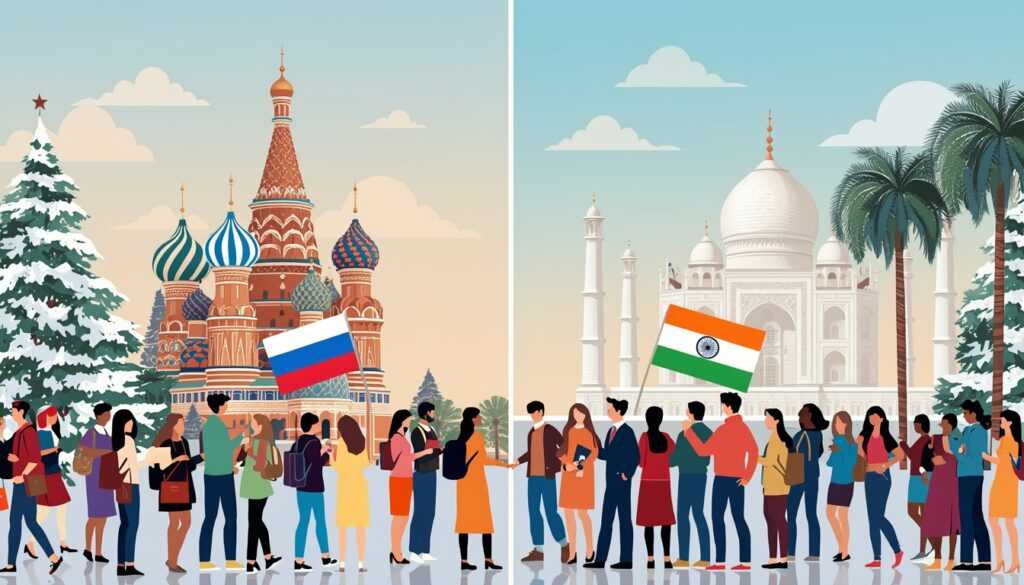 Россия и Индия: безвизовый режим для групп до 50 человек