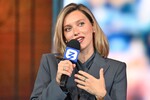Телеведущая Регина Тодоренко выступает на&nbsp;федеральном просветительском марафоне &laquo;Знание.Первые&raquo; в&nbsp;Москве, 2024&nbsp;год